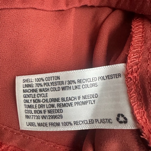 NWT Knox Rose Eyelet Burnt Orange Boho Summer Lined Dress Size Small - Picture 12 of 14